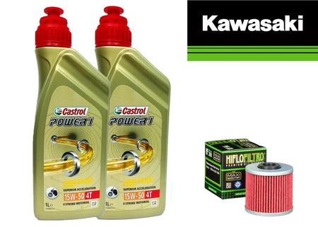 Kit/tagliando Kawasaki J/300 2014 2018 Castrol Power 1 15W50 + filtro olio