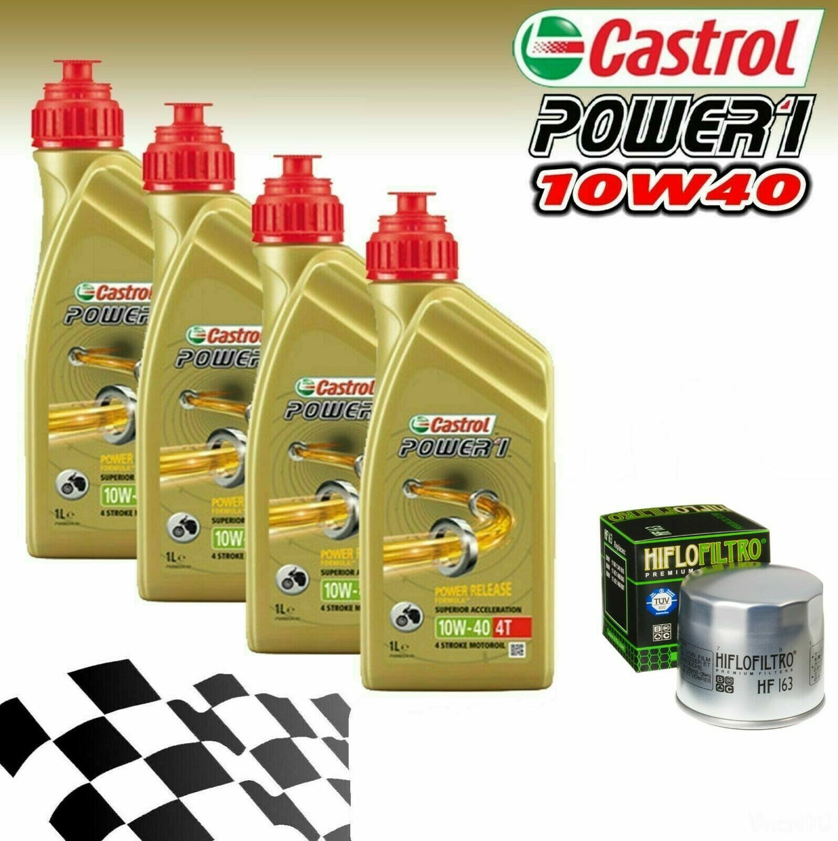 KIT TAGLIANDO 4 LITRI CASTROL 10W40 FILTRO OLIO BMW R 1150 RT