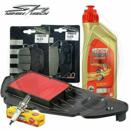 KIT/TAGLIANDO HONDA SH 125 150 IE 2017 2019 OLIO CANDELA FILTRO ARIA PASTIGLIE