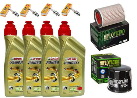 KIT/TAGLIANDO HONDA CB/900 F HORNET CASTROL 10W40/FILTRO OLIO ARIA CANDELE