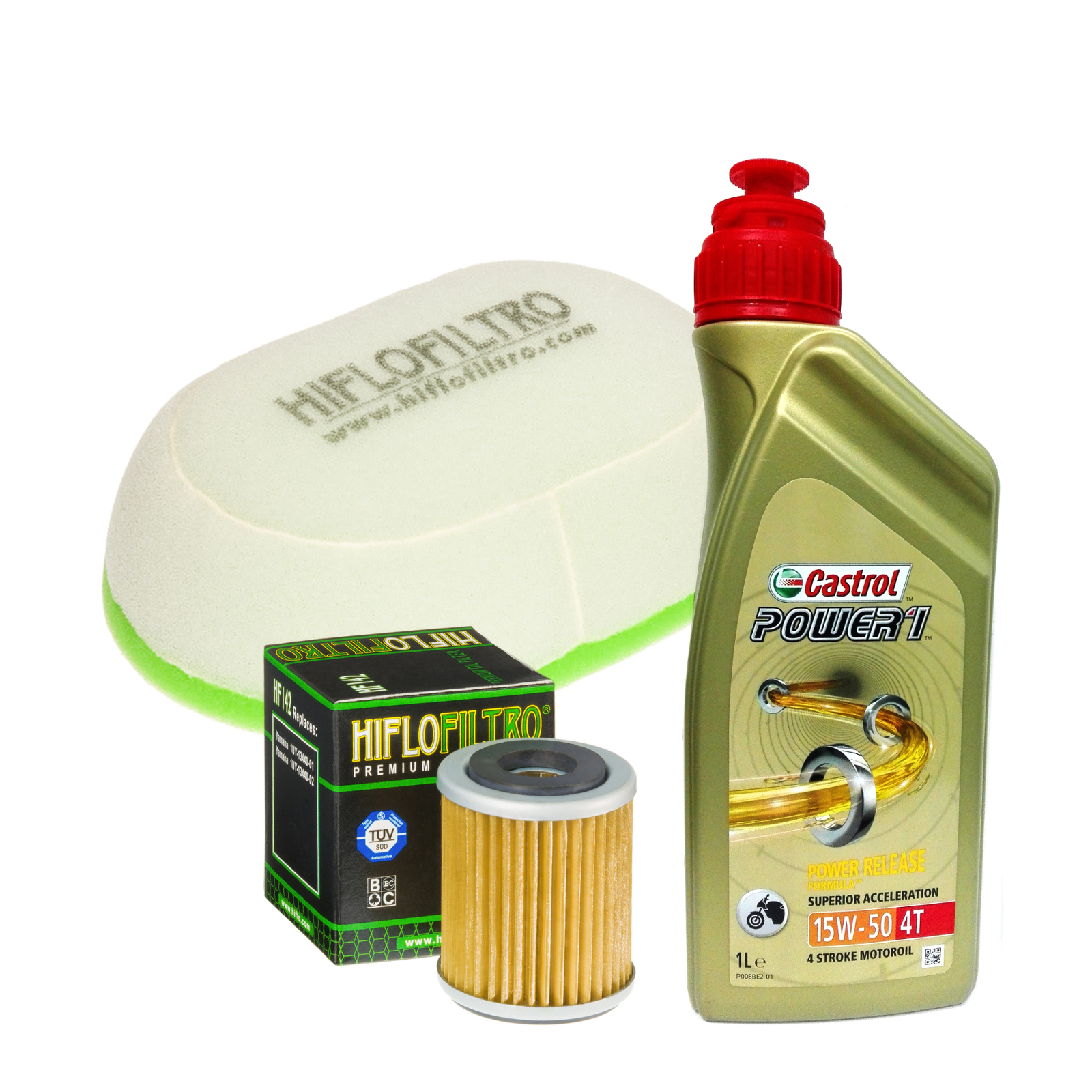 KIT TAGLIANDO 1 OLIO CASTROL 15W50 FILTRO OLIO FILTRO ARIA YAMAHA  XT/TT 350