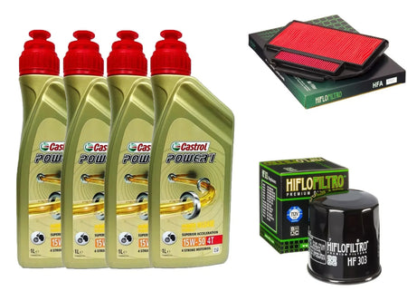 Kit/tagliando Honda VFR/750 1988/1989 Castrol Power 1 15W50 /filtro olio aria
