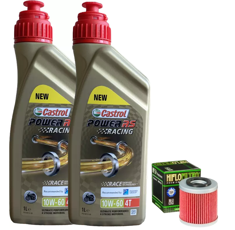 KIT TAGLIANDO HUSQVARNA SM TC TE 450 510 610 CASTROL RACING  10W60 FILTRO OLIO