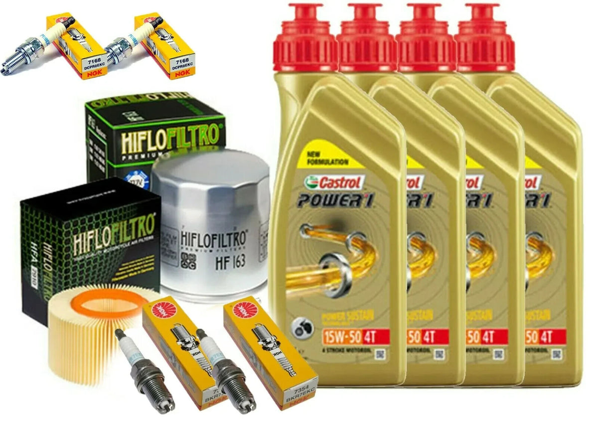 KIT/TAGLIANDO BMW R 1150 RS 2003 2005 CASTROL 15W50 FILTRO OLIO ARIA CANDELE