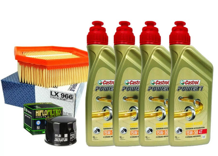 KIT/TAGLIANDO BMW K 1200 S 2005 2008 CASTROL 15W50 FILTRI OLIO ARIA