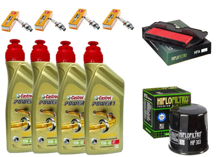 KIT TAGLIANDO CASTROL 10W40 FILTRO OLIO ARIA CANDELE HONDA CBR 900 FIREBLADE