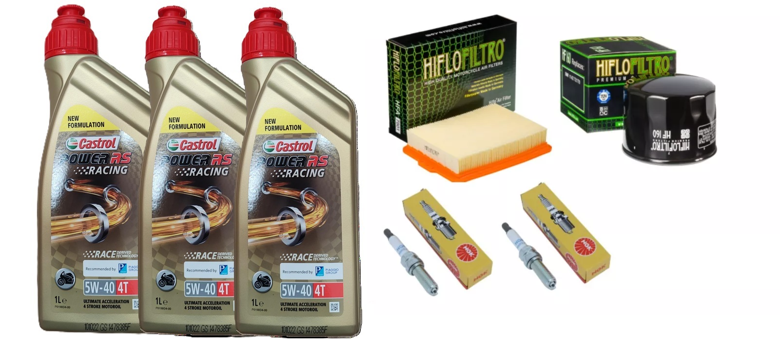 BMW F 750 F 850 2017 2022 TAGLIANDO CASTROL 5W40 RACING FILTRO ARIA OLIO CANDELE