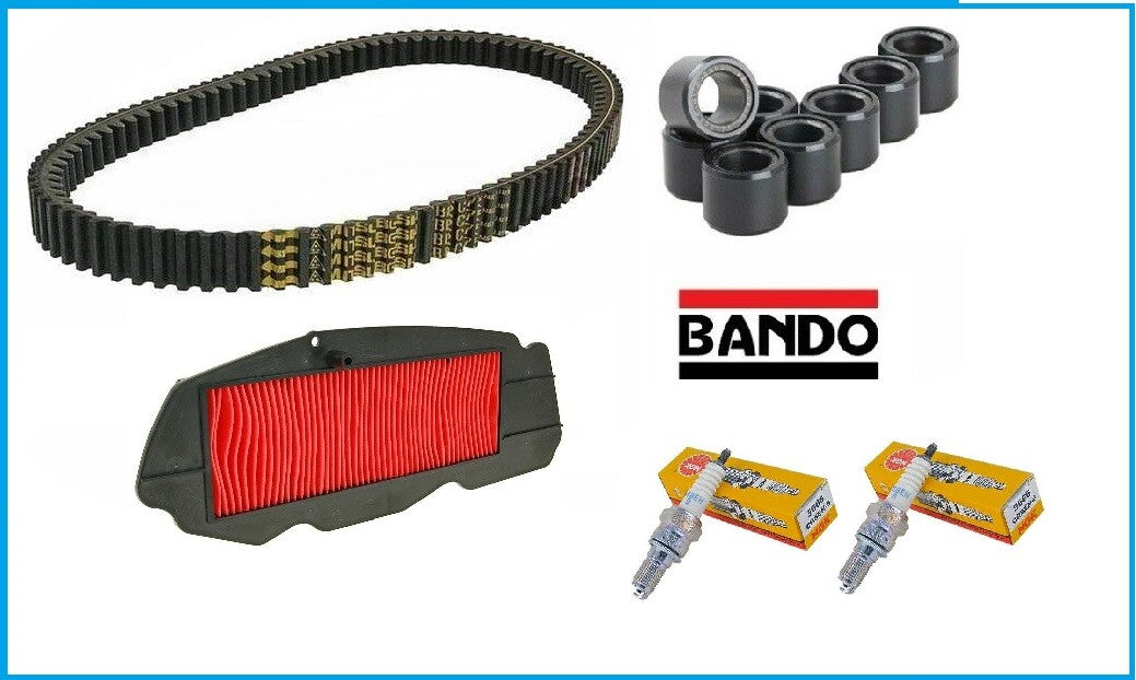 Honda sw-t400 tagliando castrol 15w50 cinghia rulli bando filtro aria candela