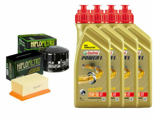 BMW R 1200 RT 2005 - 2009 KIT TAGLIANDO 4 LITRI CASTROL 15W50 FILTRO OLIO ARIA