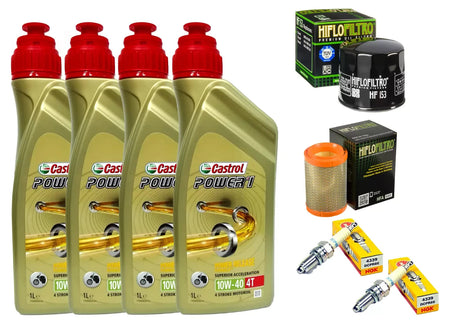KIT/TAGLIANDO DUCATI MONSTER 696 796 1100 CASTROL 10W40 FILTRO OLIO ARIA CANDELE