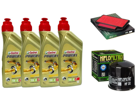 KIT/TAGLIANDO HONDA VFR /750 F 1986/1987 CASTROL POWER 1 10W40/ FILTRO OLIO ARIA
