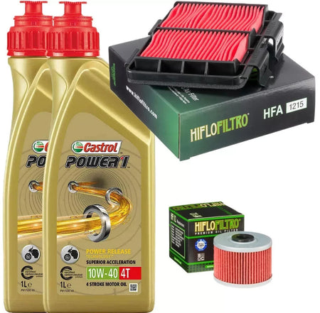 HONDA CRF 250 2013 2020 TAGLIANDO CASTROL 10W40 FILTRO ARIA OLIO HIFLO