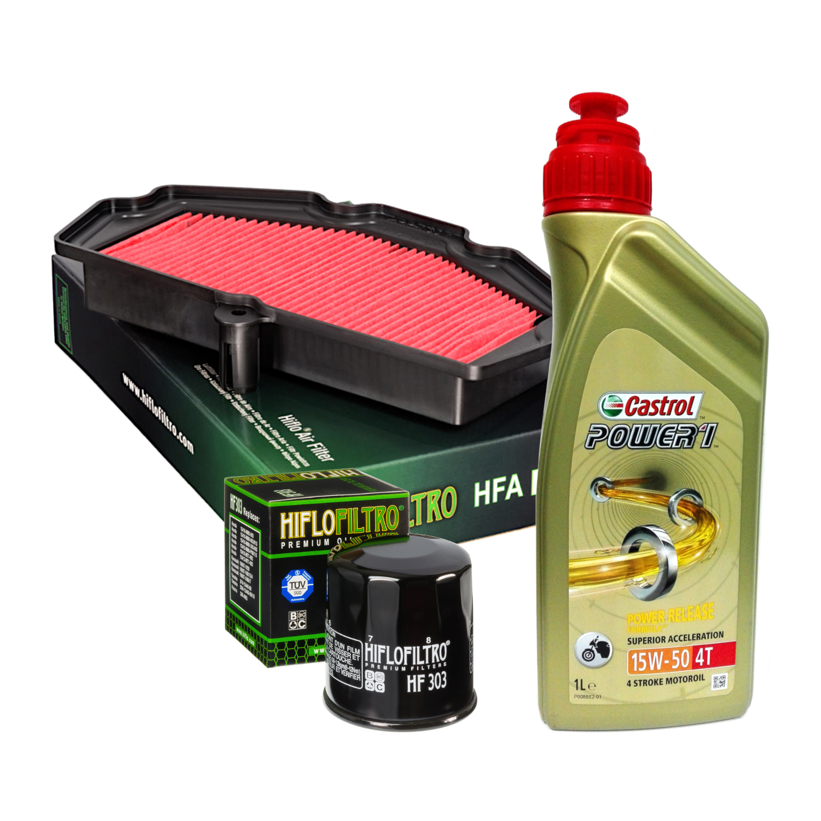 Kit tagliando Castrol 15W50 filtro olio aria Kawasaki Vulcan Versys Z 650
