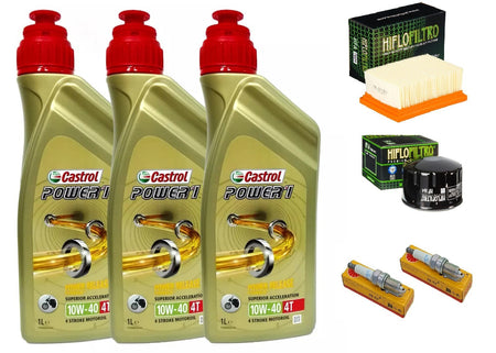 KIT/Tagliando BMW C 650 GT 2011 2018 BMW Castrol 10W40 filtro olio aria candele