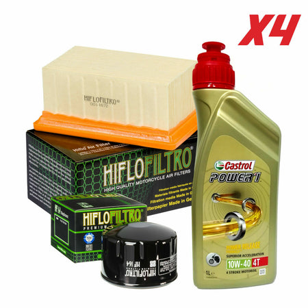 BMW R 1200  KIT TAGLIANDO 4 LITRI CASTROL 10W40 FILTRO OLIO ARIA GS 2004 2009