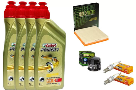 KIT/TAGLIANDO DUCATI 750 SPORT 2001 2002 CASTROL 15W50 FILTRI ARIA OLIO CANDELE