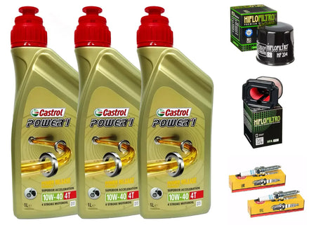 KIT/TAGLIANDO YAMAHA  XSR 700 2016 CASTROL 10W40  FILTRI OLIO ARIA CANDELE