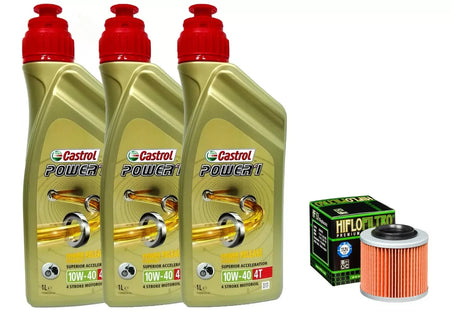 KIT/TAGLIANDO 3 LITRI CASTROL 10W40/FILTRO OLIO BMW G /650 X-CHALLENGE 2007 2008