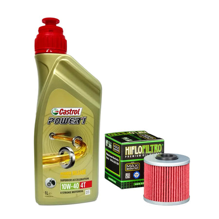 KYMCO PEOPLE GTi 125 DOWTOWN 200 KIT TAGLIANDO CASTROL POWER 1 10W40 FILTRO OLIO