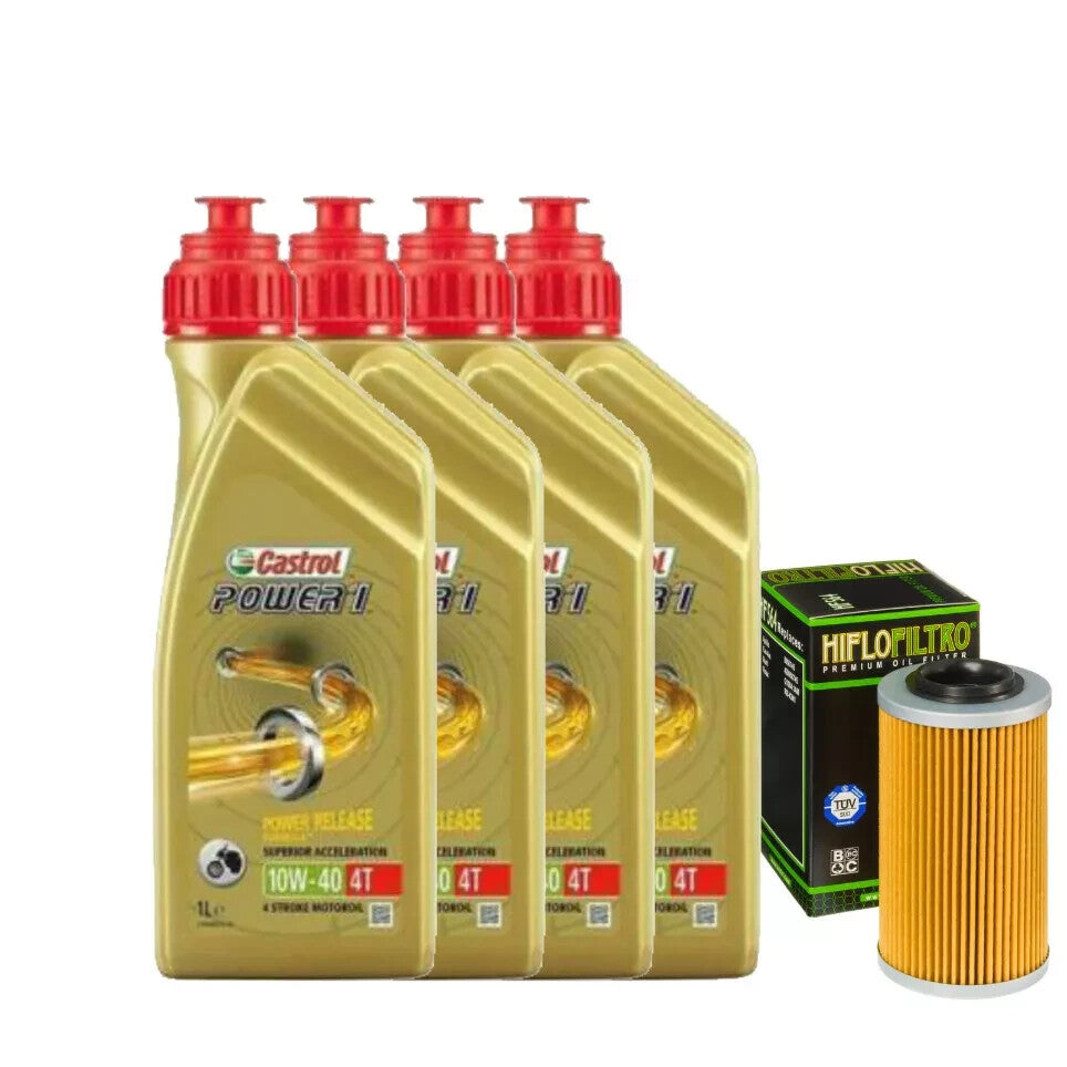 KIT/TAGLIANDO BUELL 1125 SPYDER 990 CASTROL 10W40 FILTRO OLIO 1000