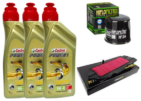 HONDA SILVER/WING 400 600 KIT/TAGLIANDO CASTROL  POWER 1 10W40 FILTRO OLIO ARIA