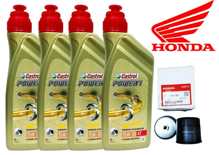 KIT TAGLIANDO HONDA CBR/600/RR 2003 2004 CASTROL 15W50 FILTRO OLIO CON CHIAVE