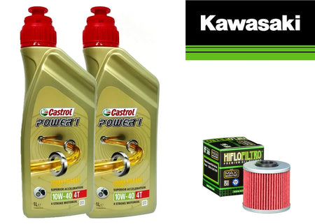 KIT/TAGLIANDO Kawasaki J/300 2014 AL 2018 Castrol Power 1 10W40 + filtro olio
