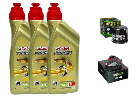 KIT/TAGLIANDO YAMAHA YZF-R6 600 2008/2017 CASTROL 10W40 FILTRO OLIO ARIA