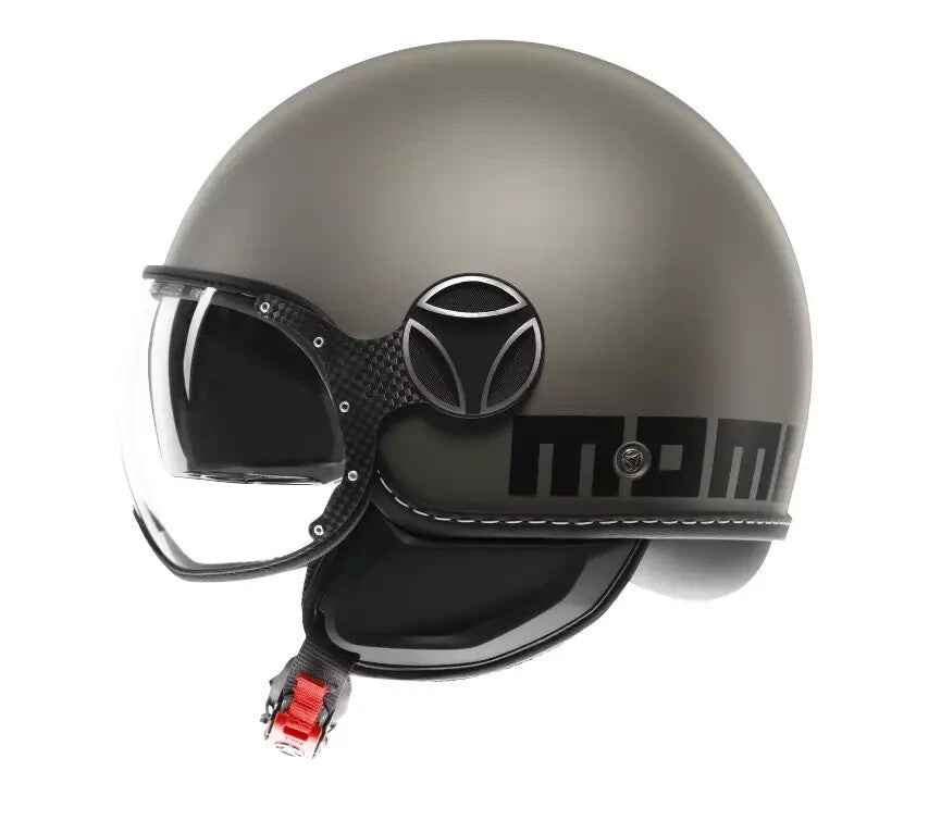 CASCO JET MOMO DESIGN FGTR EVO DOPPIA VISIERA TITANIO OPACO TAGLIA L