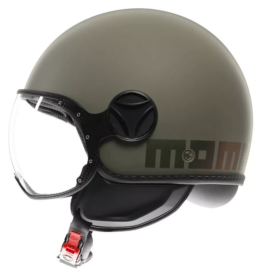 CASCO JET MOMO DESIGN FGTR CLASSIC GREEN BRONZE MATT TAGLIA L