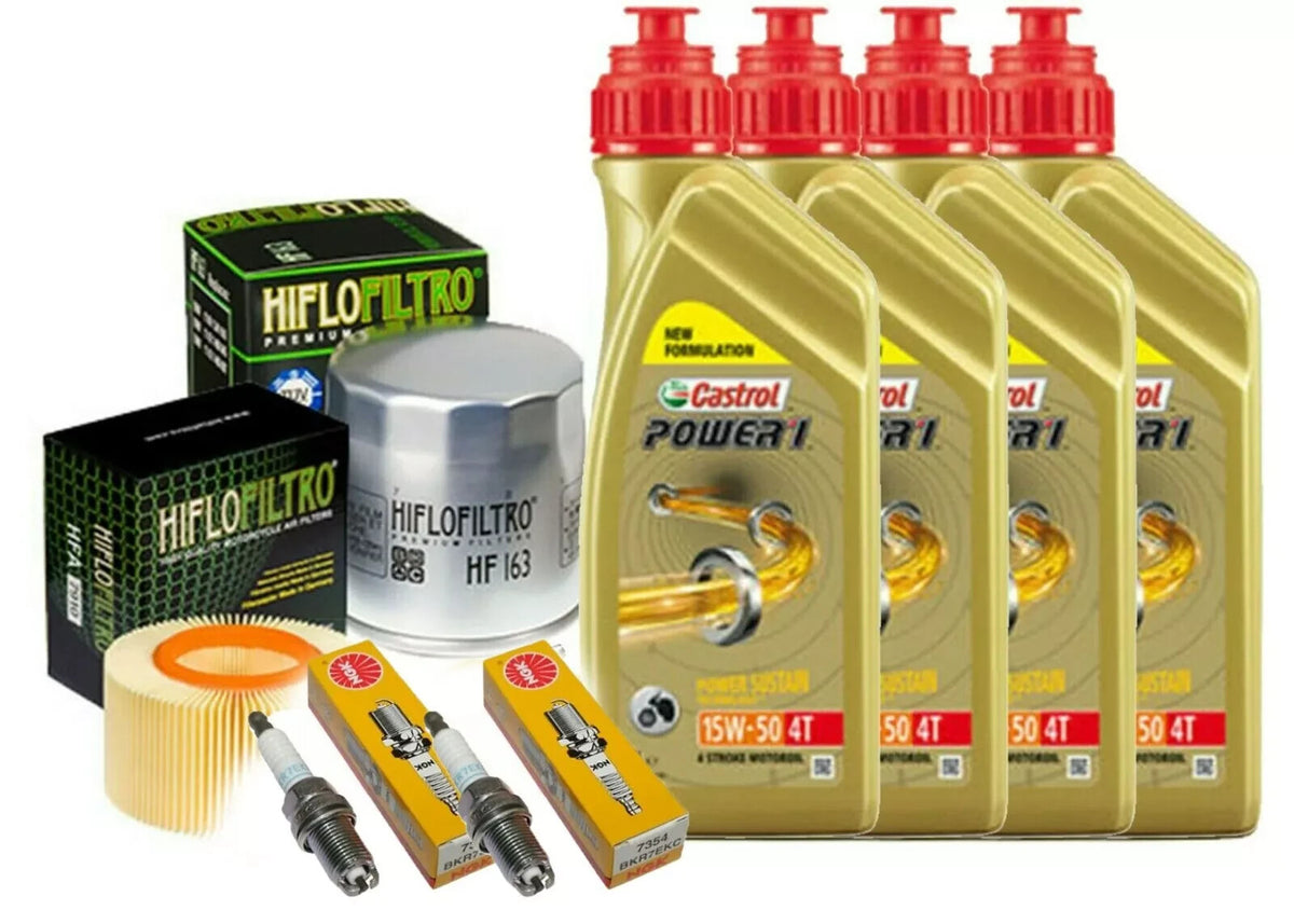 KIT/TAGLIANDO BMW R/850 RT 1996 2001 4L CASTROL 15W50 FILTRO OLIO ARIA CANDELE