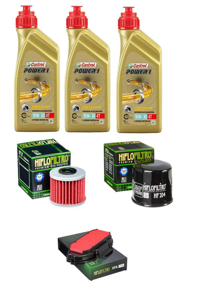 KIT TAGLIANDO HONDA INTEGRA 750 DCT 2014 2019 CASTROL 10W30 FILTRI OLIO ARIA