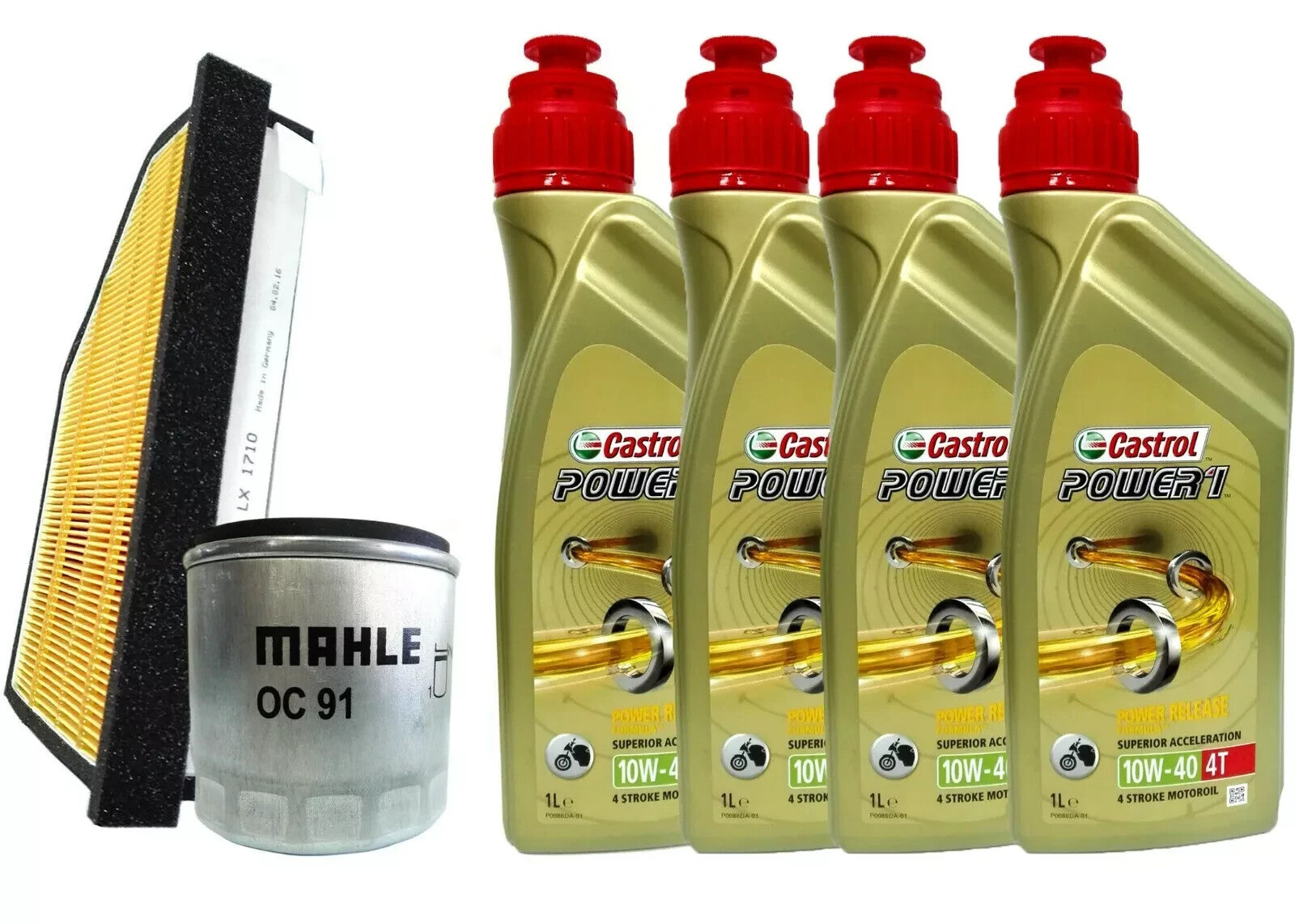Kit/tagliando Castrol Power 1 10W40 filtro olio aria BMW K 1200 LT 1999 AL 2007