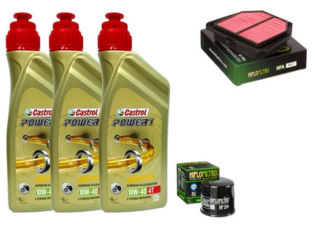 KIT TAGLIANDO YAMAHA FZ1 1000 2006/2015 CASTROL 10W40 FILTRO ARIA OLIO
