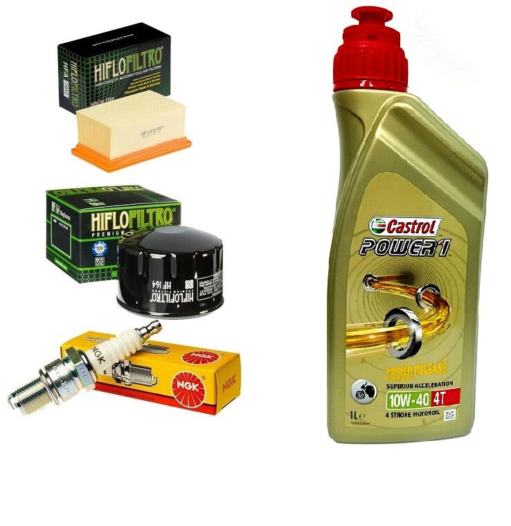 KIT TAGLIANDO 4 LITRI CASTROL 10W40 FILTRO OLIO ARIA CANDELE BMW R 1200 ST