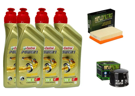 KIT/TAGLIANDO BMW R 1200 RT LC 2014/2018 CASTRTOL 10W40 FILTRI OLIO ARIA CANDELE