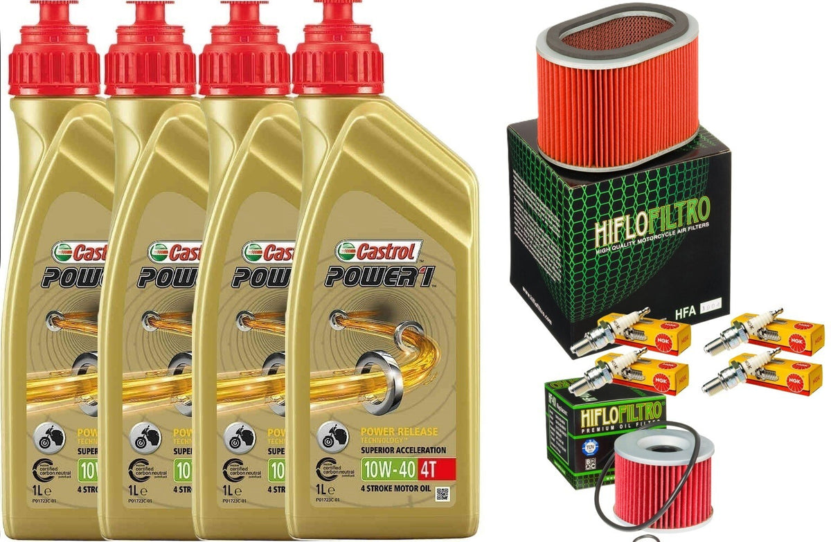 HONDA GL 1000 GOLD WING 1975 1980 TAGLIANDO CASTROL 10W40 FILTRO ARIA OLIO CANDE