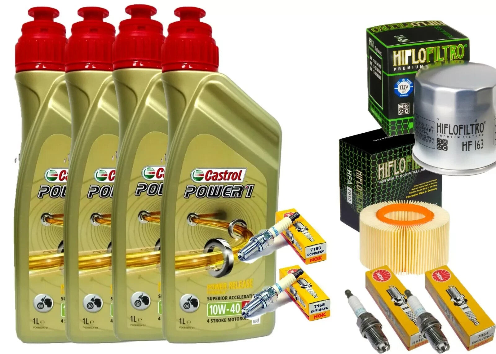 KIT/TAGLIANDO BMW R 1150 GS TWIN SPARK CASTROL 10W40 FILTRO OLIO ARIA CANDELE