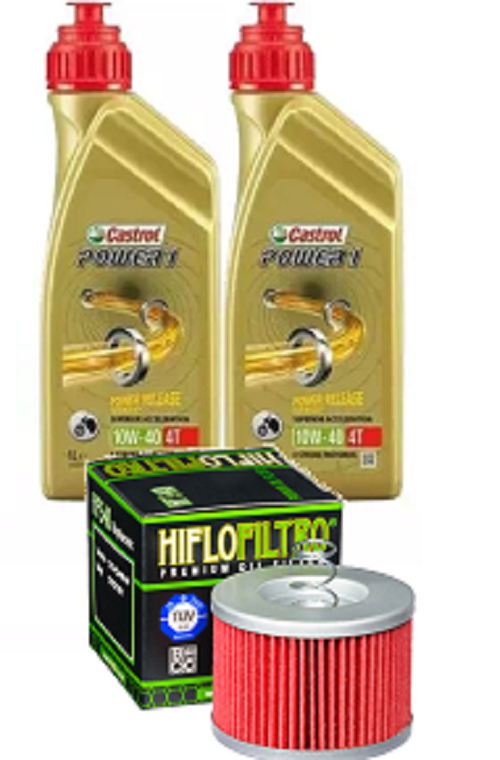 KIT TAGLIANDO CASTROL 1OW40 4T FILTRO OLIO HF 540 YAMAHA YS 125 2018 2019 2020