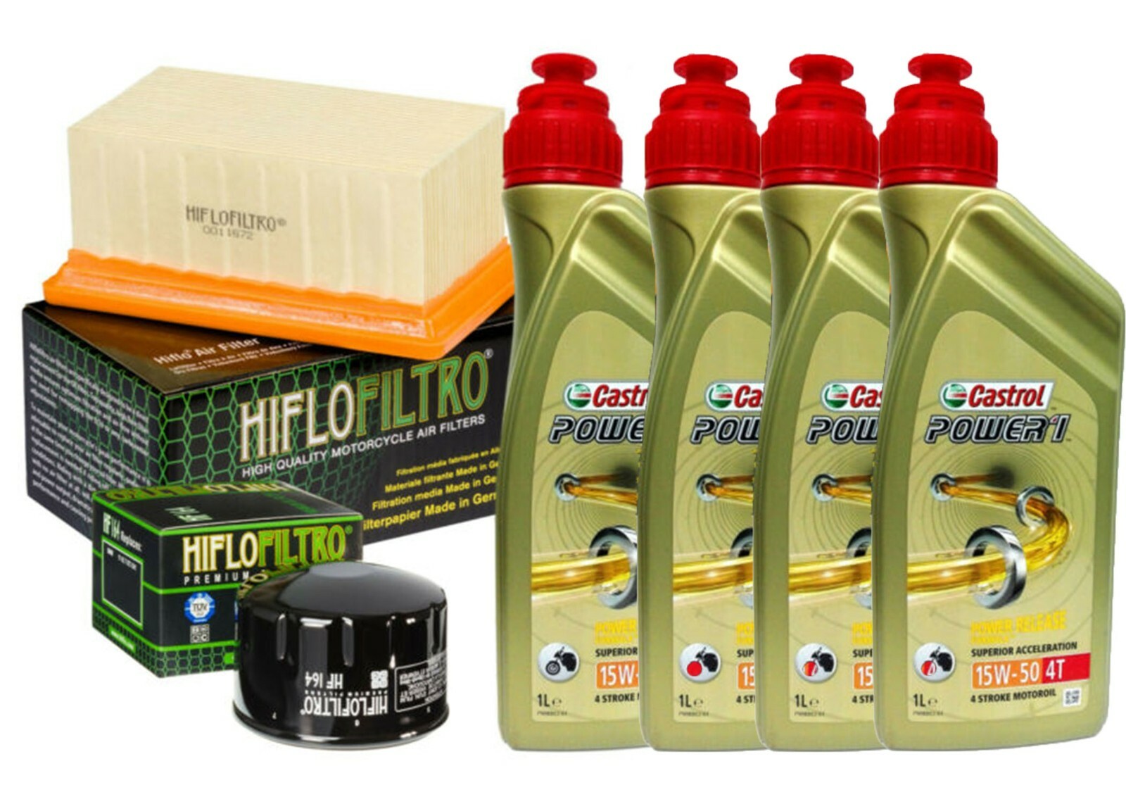 KIT TAGLIANDO BMW R 1200 R/RT 10/14 CASTROL 15W50 FILTRO ARIA FILTRO OLIO HIFLO