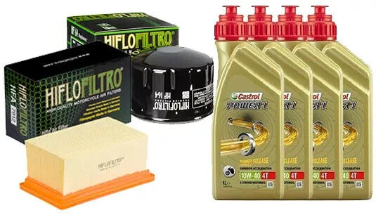 KIT TAGLIANDO BMW R 1200 GS 2008 2009 BMW 4 LITRI CASTROL10W40 FILTRO OLIO ARIA