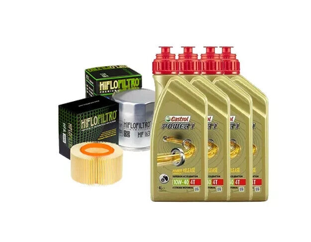 KIT TAGLIANDO BMW R 1150 RT 4 LITRI CASTROL 10W40 FILTRO OLIO ARIA PER MOTO BMW