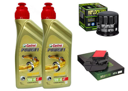 HONDA  NSS 250 FORZA A / X KIT/TAGLIANDO CASTROL POWER 1 10W40 FILTRO OLIO ARIA