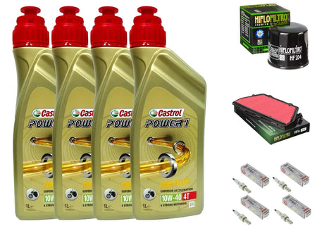 KIT/TAGLIANDO HONDA CBR 1000 RR FIREBLADE CASTROL 10W40 FILTRI OLIO ARIA CANDELE