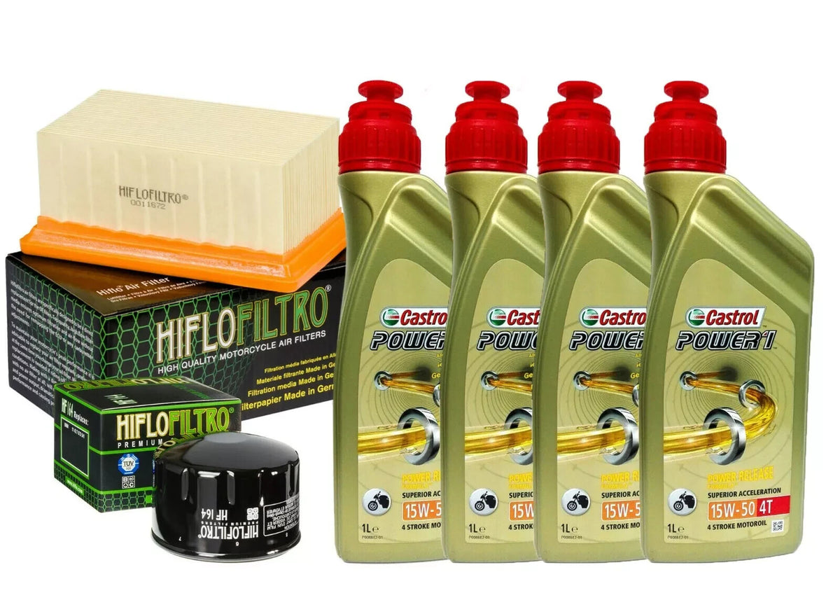 Kit/tagliando Castrol Power 1 15W50 filtro olio aria X BMW R 1200 GS/R/RT/Nine T