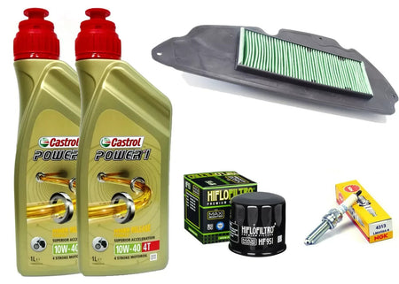 KIT/TAGLIANDO HONDA SH/300 i 2006 2007 2008 2009 OLIO CASTROL FILTRI CANDELA