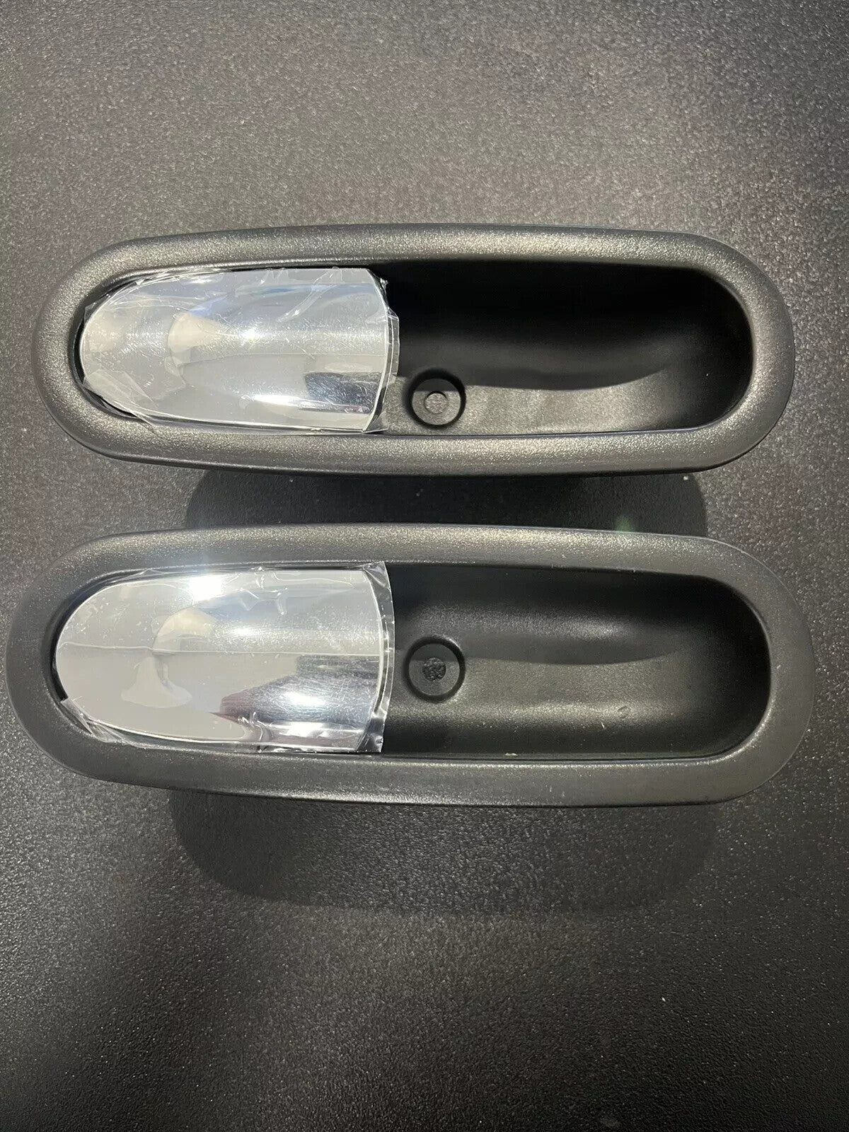 COPPIA MANIGLIA PORTA INTERNA CROMATA LIGIER XTOO MAX RS IXO JS50 JS60 MICROCAR