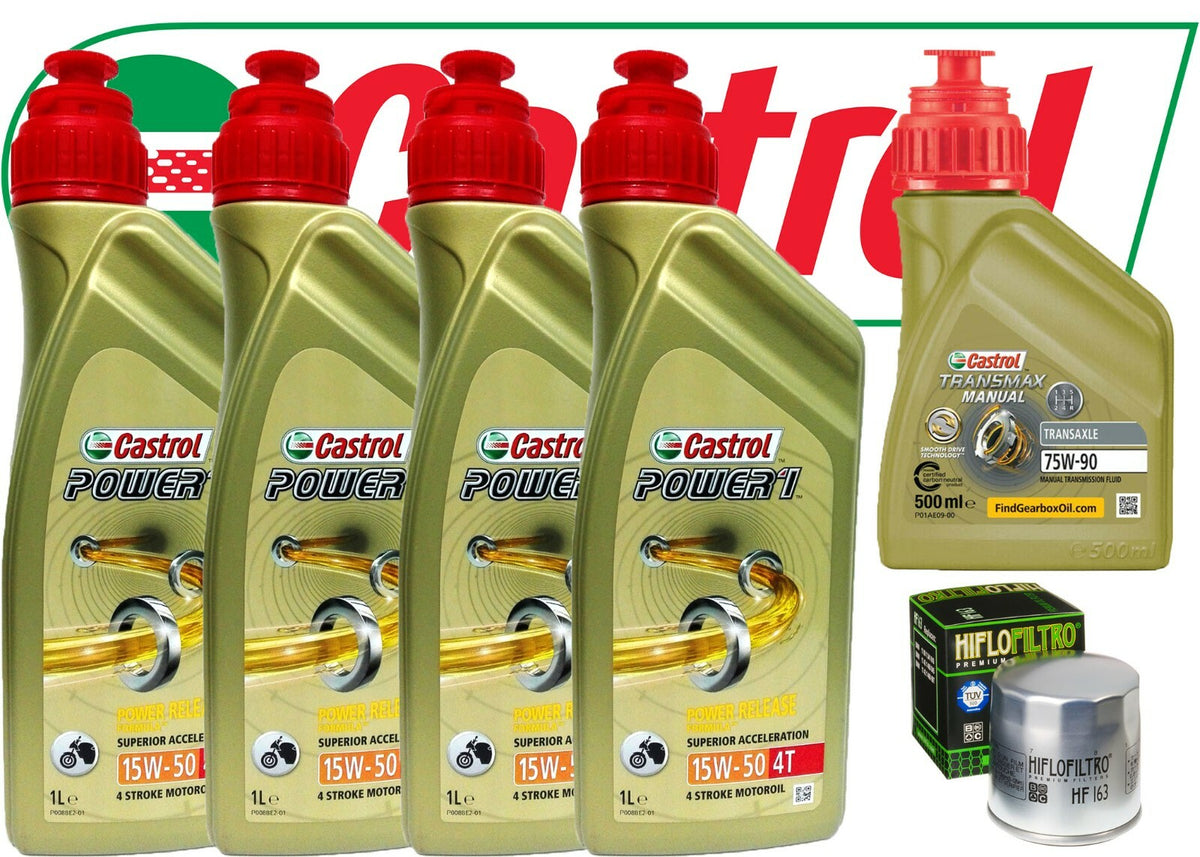 KIT/TAGLIANDO BMW R/1100/GS 1993/1999 4 LITRI CASTROL 15W50 FILTRO OLIO + OMAGGI