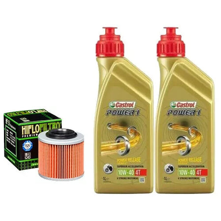 KIT TAGLIANDO BMW-G-650 X-COUNTRY 2 LITRI CASTROL 10W40 FILTRO OLIO PER MOTO