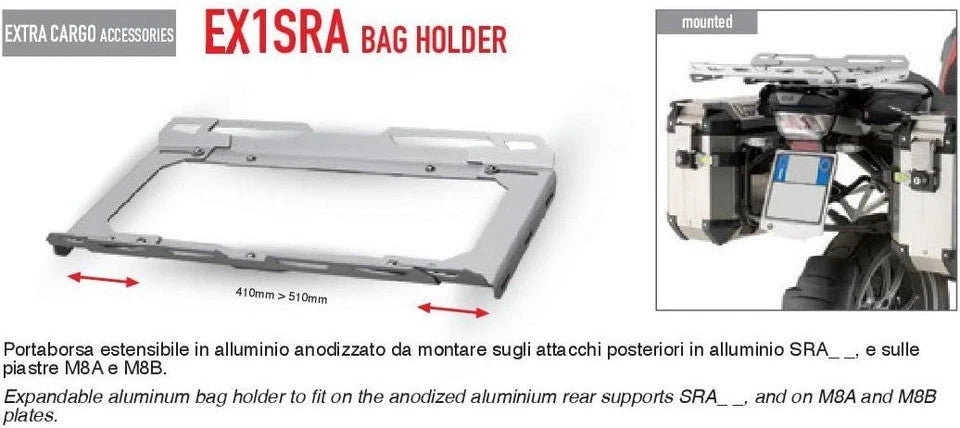 Estensione portapacchi posteriore Givi EX1SRA
